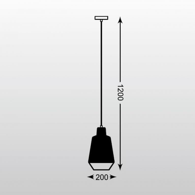 Подвесной светильник Zumaline Wire MD1712-1A-BLACK