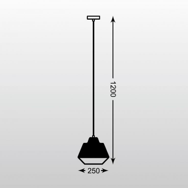 Подвесной светильник Zumaline Wire MD1712-1B-BLACK