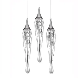 Подвесной светильник Delight Collection Goddess Tears P68009L-3/R chrome