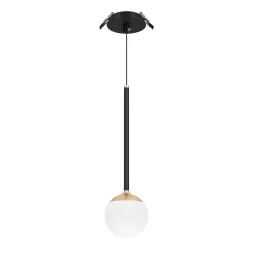 Подвесной светильник Arlight SP-BEADS-HANG-BUILT-T-R100-8W Warm3000 (BK-GD, 180 deg, 230V) 056420