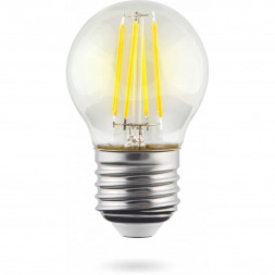 Лампа светодиодная Voltega E27 6,5W 2800K прозрачная VG10-G45E27warm9W-F 7138