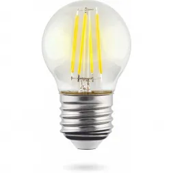 Лампа светодиодная Voltega E27 6,5W 2800K прозрачная VG10-G45E27warm9W-F 7138