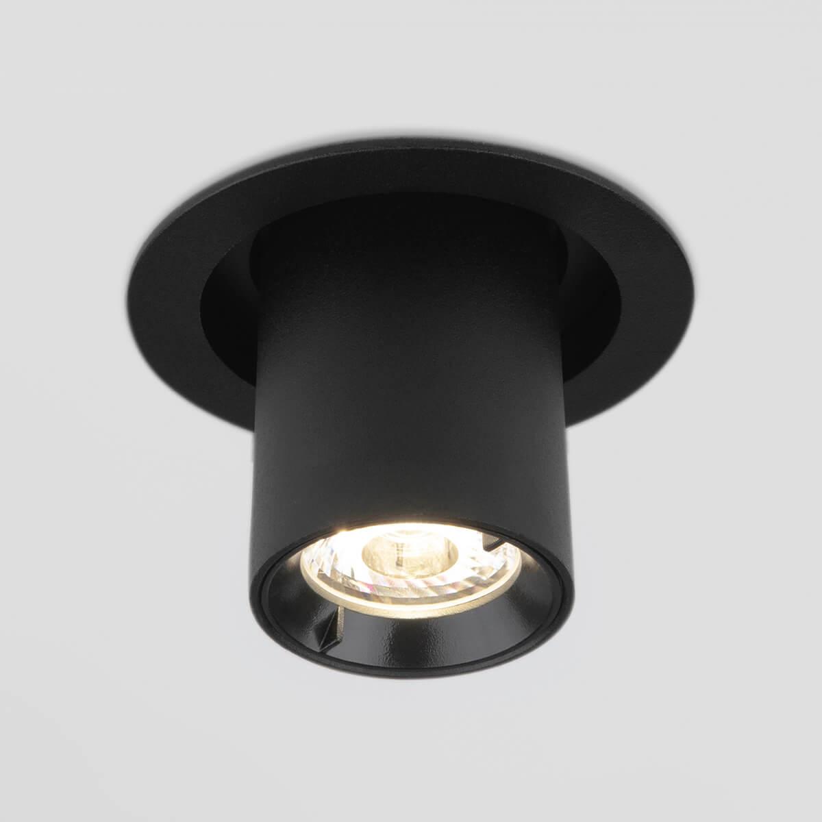 Встраиваемый светодиодный спот Elektrostandard 9917 LED 10W 4200K черный матовый 4690389161681