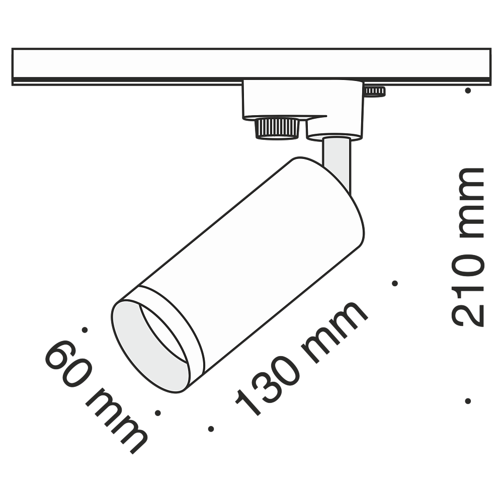 Трековый светильник Maytoni Track lamps TR004-1-GU10-MG
